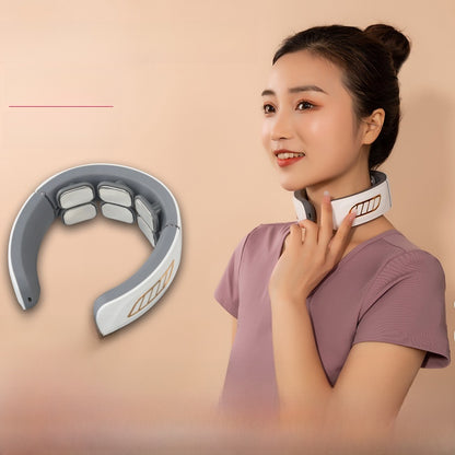Portable Cervical Massager with Heat and Electrotherapy