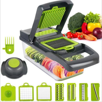 Multifunctional vegetable cutting artifact