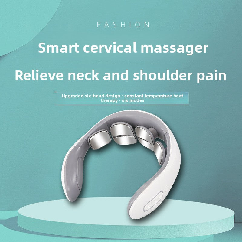 Portable Cervical Massager with Heat and Electrotherapy