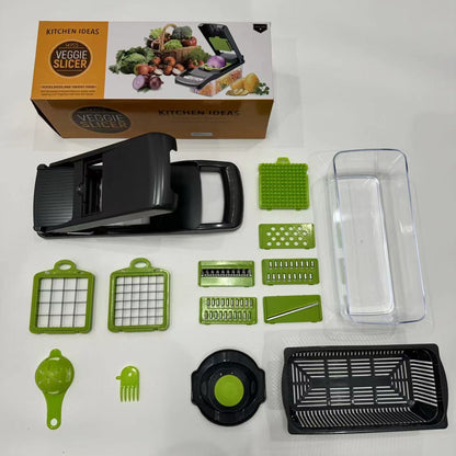 Multifunctional vegetable cutting artifact
