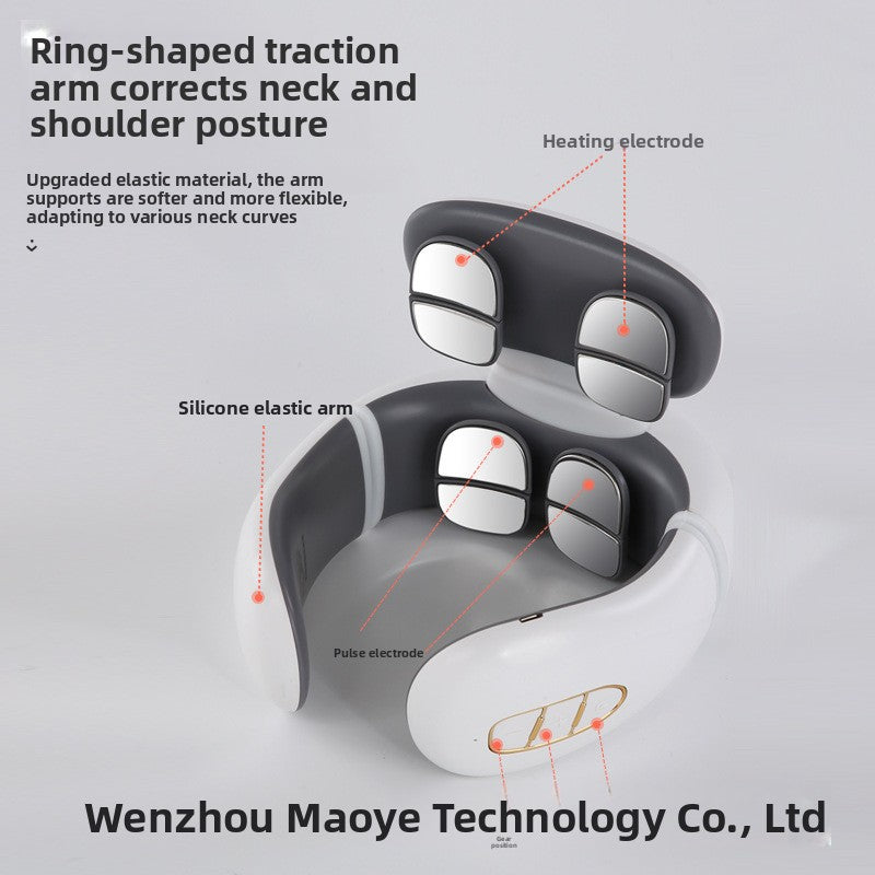 Portable Cervical Massager with Heat and Electrotherapy