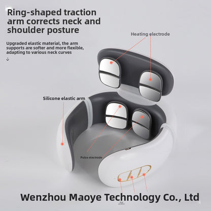 Portable Cervical Massager with Heat and Electrotherapy